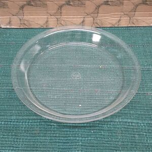 PYREX 210 Clear Glass Pie Dish 10 In Plate Dish Bakeware USA VTG